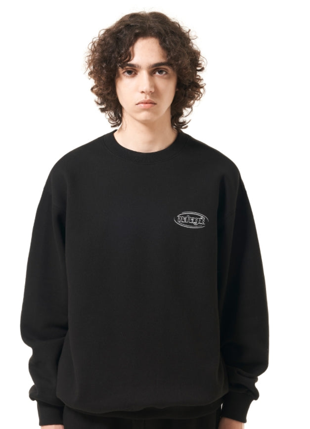 mahagrid (マハグリッド)  OVAL LOGO SWEATSHIRT [BLACK]