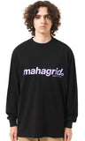 mahagrid (マハグリッド)   LOGO POCKET LS TEE [BLACK]