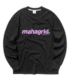 mahagrid (マハグリッド)   LOGO POCKET LS TEE [BLACK]