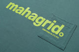 mahagrid (マハグリッド)  LOGO POCKET LS TEE [GREEN]