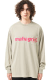 mahagrid (マハグリッド)  LOGO POCKET LS TEE [BEIGE]