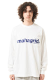 mahagrid (マハグリッド)   LOGO POCKET LS TEE [WHITE]