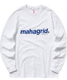 mahagrid (マハグリッド)   LOGO POCKET LS TEE [WHITE]