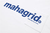 mahagrid (マハグリッド)   LOGO POCKET LS TEE [WHITE]