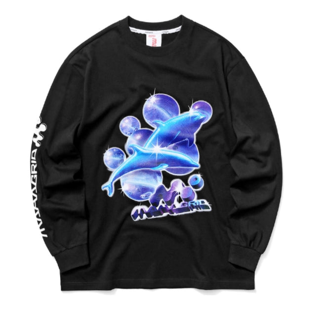 mahagrid (マハグリッド)   DOLPHIN LS TEE [BLACK]