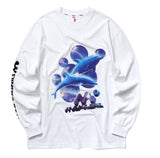 mahagrid (マハグリッド)   DOLPHIN LS TEE [WHITE]