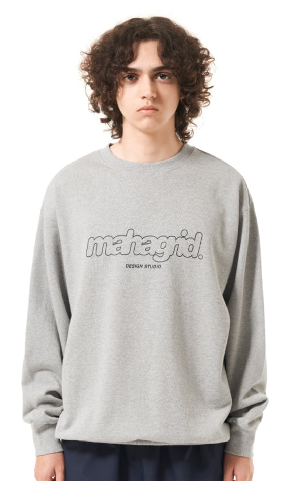 mahagrid (マハグリッド)  MARU LOGO SWEATSHIRT [GREY]