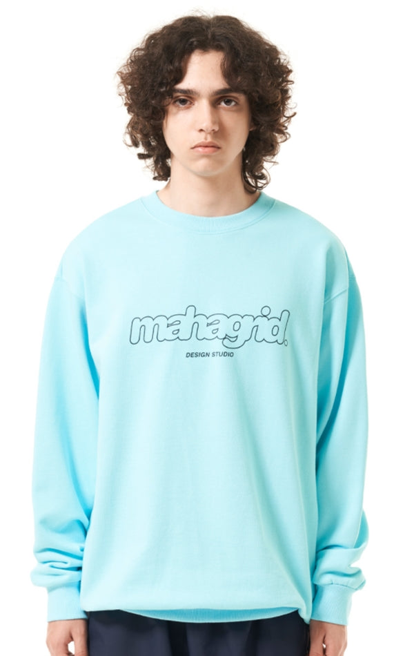 mahagrid (マハグリッド)  MARU LOGO SWEATSHIRT [MINT]