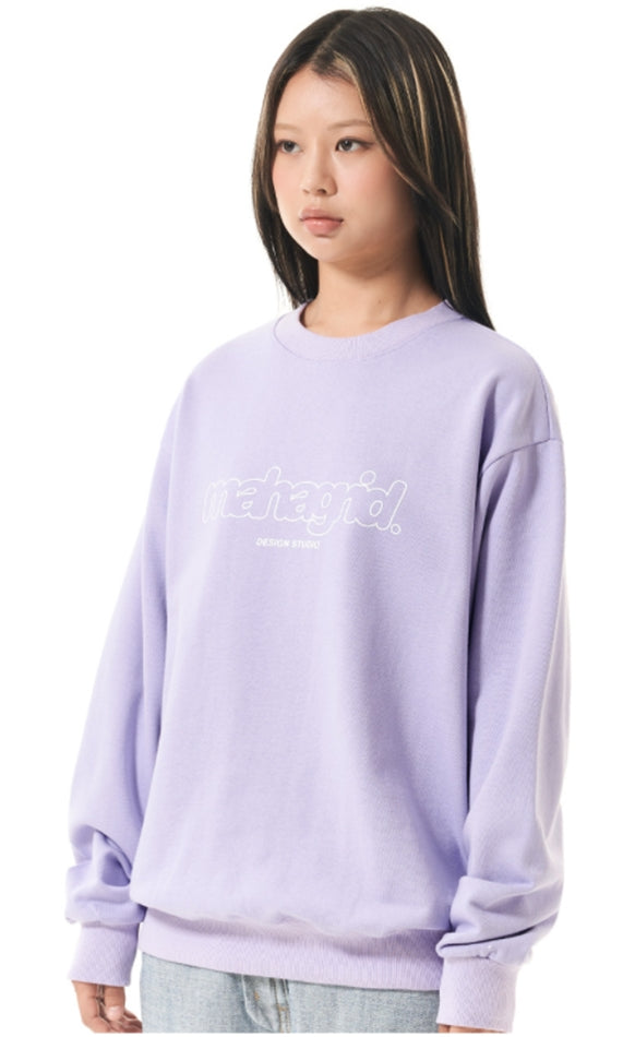 mahagrid (マハグリッド) MARU LOGO SWEATSHIRT [PURPLE]