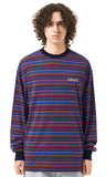 mahagrid (マハグリッド)   SANSKRIT STRIPED LS TEE [PURPLE]