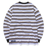 mahagrid (マハグリッド)   SANSKRIT STRIPED LS TEE [WHITE]