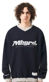 mahagrid (マハグリッド)   SPORTS TEAM SWEATSHIRT [NAVY]