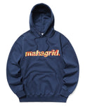 mahagrid (マハグリッド)   3D LOGO HOODIE [NAVY]