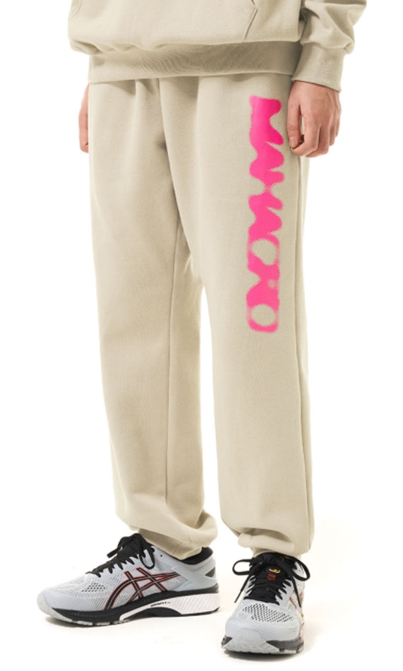 mahagrid (マハグリッド) DOT LOGO SWEATPANTS [BEIGE]