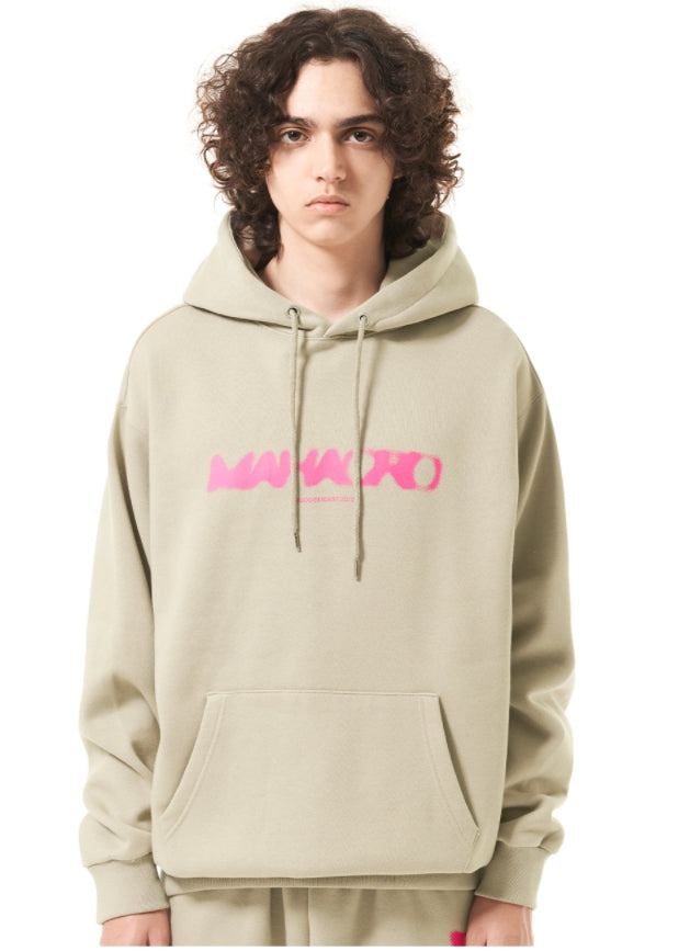 mahagrid (マハグリッド)  DOT LOGO HOODIE [BEIGE]