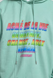 アクメドラビ(acme' de la vie) RAINBOW LOGO HOODIE DARK GREEN