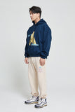 アクメドラビ(acme' de la vie) FOOD PYRAMID HOODIE TURQUOISE