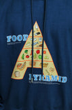 アクメドラビ(acme' de la vie) FOOD PYRAMID HOODIE TURQUOISE