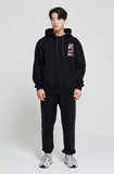 アクメドラビ(acme' de la vie) ADLV NINE CHARACTER HOODIE BLACK