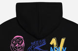 アクメドラビ(acme' de la vie) ADLV NINE CHARACTER HOODIE BLACK