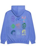 アクメドラビ(acme' de la vie) ADLV NINE CHARACTER HOODIE SKY BLUE