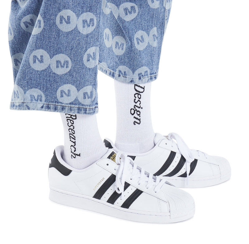 NOMANUAL(ノーマニュアル) D.R SOCKS (2PACK) - WHITE