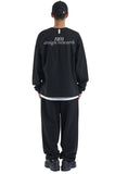 NOMANUAL(ノーマニュアル) NM FINGER LONG SLEEVE TEE - BLACK
