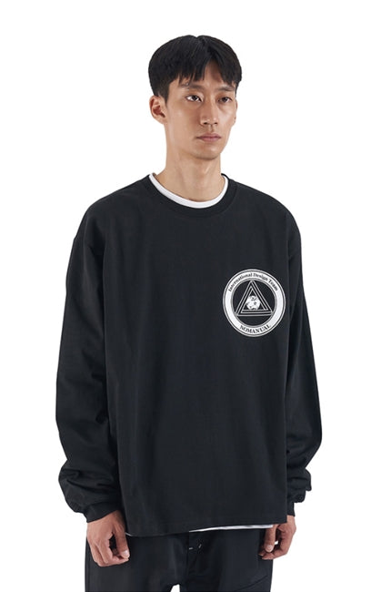 NOMANUAL(ノーマニュアル) IDT LONG SLEEVE TEE - BLACK