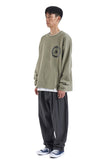 NOMANUAL(ノーマニュアル) IDT LONG SLEEVE TEE - LIGHT KHAKI