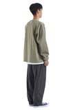 NOMANUAL(ノーマニュアル) IDT LONG SLEEVE TEE - LIGHT KHAKI
