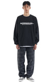 NOMANUAL(ノーマニュアル) D.R LOGO LONG SLEEVE TEE - BLACK