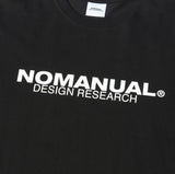 NOMANUAL(ノーマニュアル) D.R LOGO LONG SLEEVE TEE - BLACK