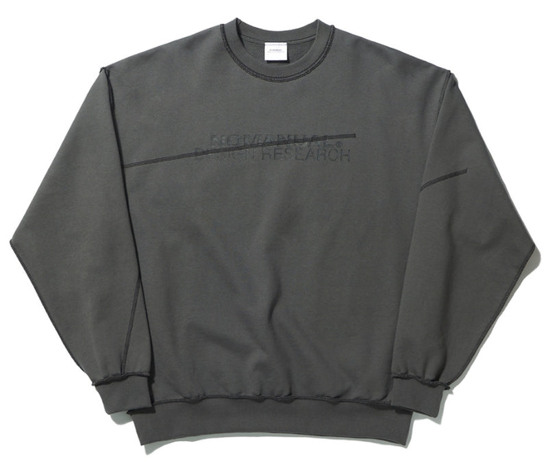 NOMANUAL(ノーマニュアル) R.D SWEATSHIRT - DARK GRAY