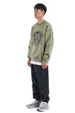 NOMANUAL(ノーマニュアル) A.GPH SWEATSHIRT - LIGHT KHAKI