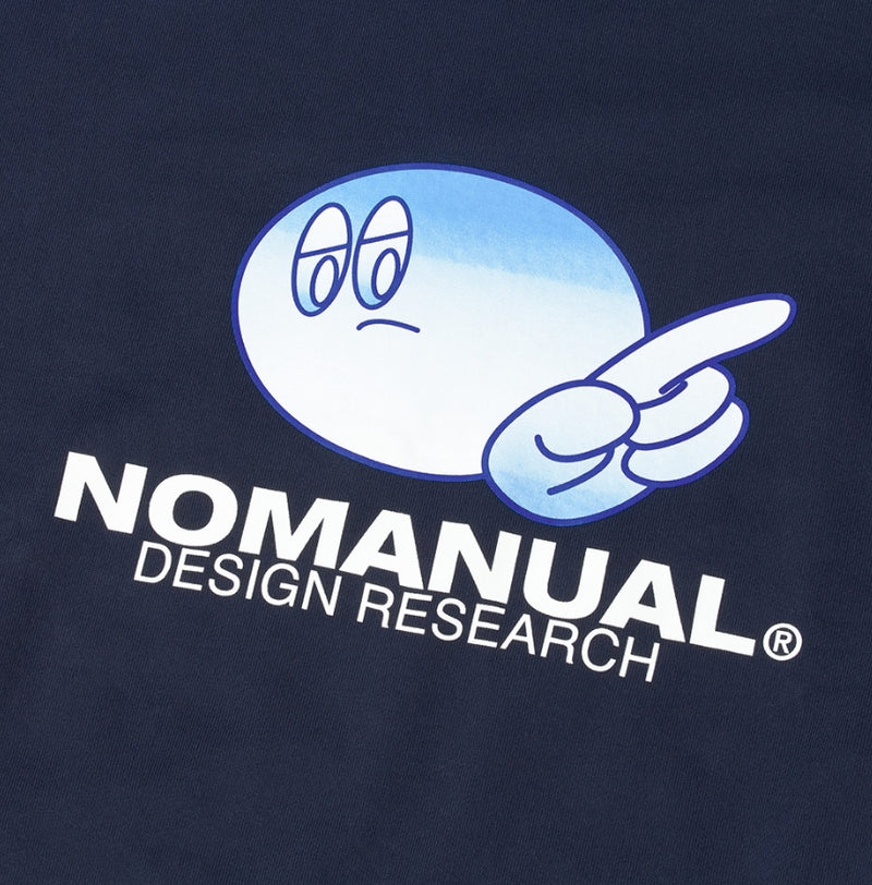 NOMANUAL(ノーマニュアル) NOPE! SWEATSHIRT - NAVY