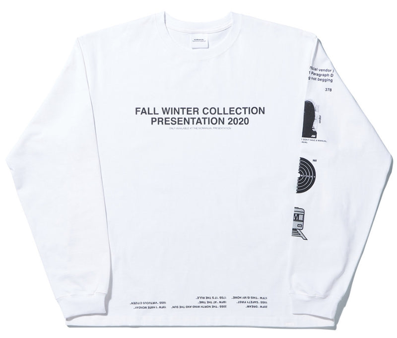 NOMANUAL(ノーマニュアル) 20FW PT LONGSLEEVE TEE