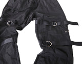 ランベルシオ(LANG VERSIO) 260 D-ring nylon metal string jogger pants BK
