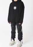 ランベルシオ(LANG VERSIO) 260 D-ring nylon metal string jogger pants BK