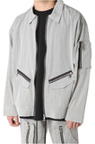 ランベルシオ(LANG VERSIO) 262 Zipper Pocket Nylon Metal Jacket GY