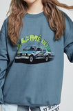 アクメドラビ(acme' de la vie) BLUE RACING CAR SWEATSHIRT BLUE GREY