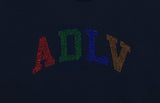 アクメドラビ(acme' de la vie)  ADLV HOTFIX CRYSTAL HOODIE NAVY