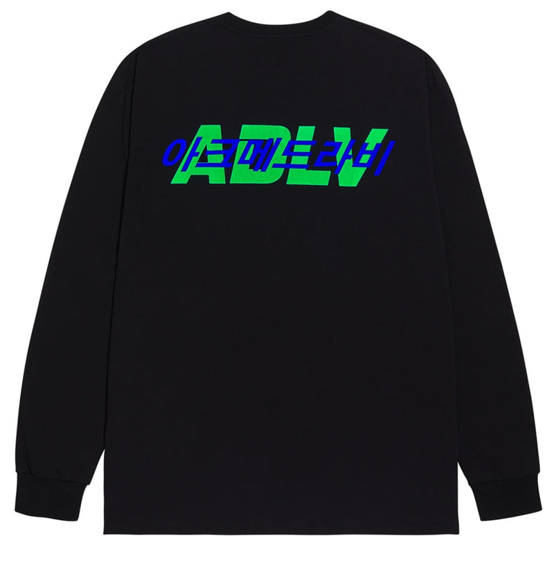 アクメドラビ(acme' de la vie) ADLV HANGUL LOGO LONG SLEEVE T-SHIRT BLACK