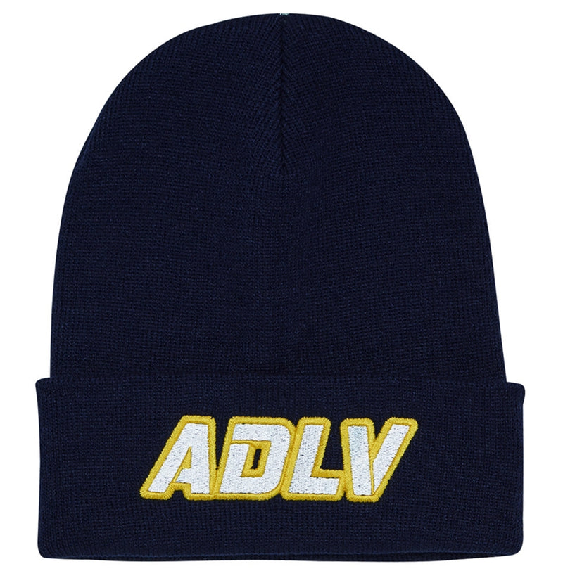 アクメドラビ(acme' de la vie) ADLV EMBROIDERY BEANIE NAVY