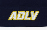 アクメドラビ(acme' de la vie) ADLV EMBROIDERY BEANIE NAVY