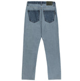 アクメドラビ(acme' de la vie) ADLV REVERSED DENIM PANTS FOR WOMEN BLUE