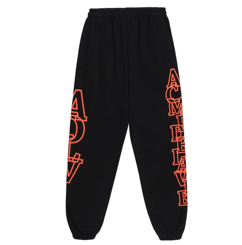 アクメドラビ(acme' de la vie)  SIDE BIG LOGO PANTS FOR WOMEN ORANGE