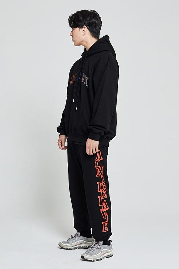 アクメドラビ(acme' de la vie)  SIDE BIG LOGO PANTS FOR MEN ORANGE