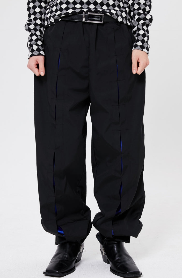 イーエスシースタジオ(ESC STUDIO)   Slit training pants (black)