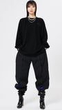 イーエスシースタジオ(ESC STUDIO)   Slit training pants (black)