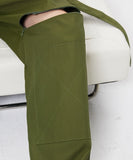 イーエスシースタジオ(ESC STUDIO)   Belted slit wide pants (khaki)